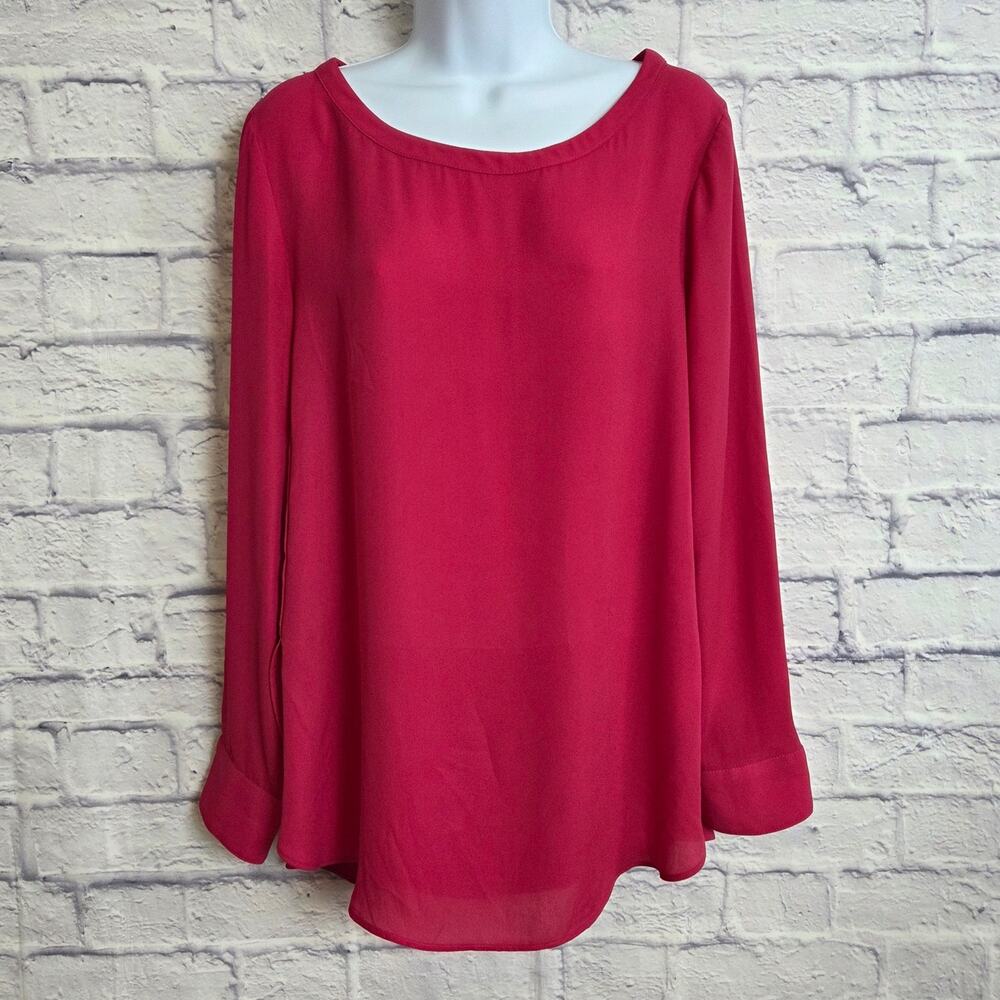 Banana Republic Medium Pink Scoop Neck Blouse